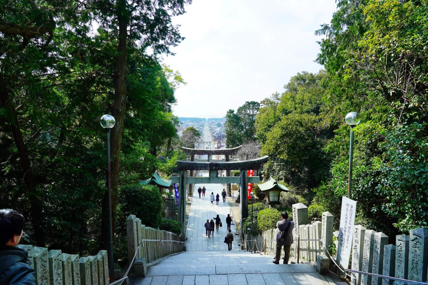 宮地嶽神社 光の道