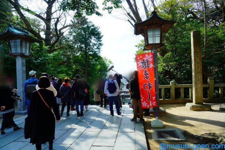 宮地嶽神社　光の道