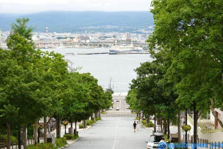函館 観光 旅行 八幡坂 昼景 夜景