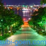 函館 観光 旅行 八幡坂 昼景 夜景